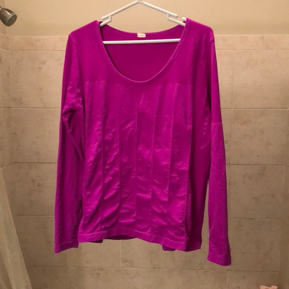 Fabletics Bright Iris Ling Sleeve Workout Top XXL - Picture 1 of 6